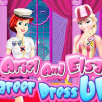 Ariel And Elsa Career Dress Up