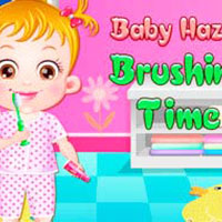 Baby Hazel Brushing Time