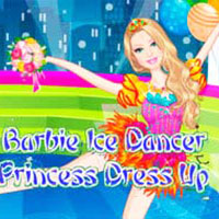 Barbie Ice Dancer Princess Dress Up
