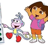 Dora The Explorer Coloring Book